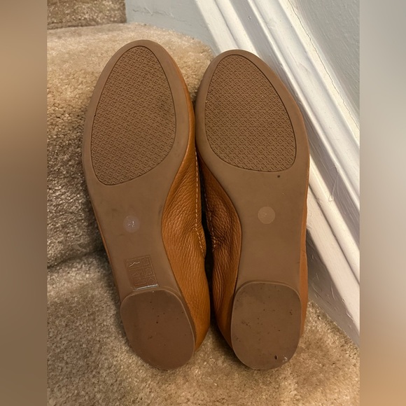 Tory Burch Leather Tan Flats - Picture 5 of 5